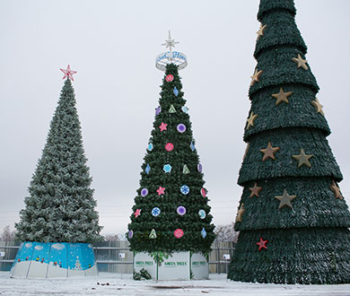 Каркасные ёлки в Липецке